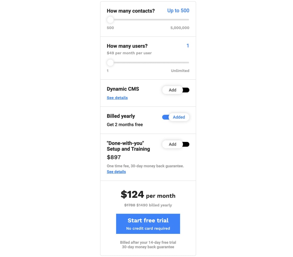 ontraport contact pricing