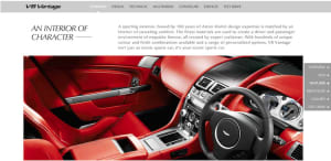 Aston Martin website
