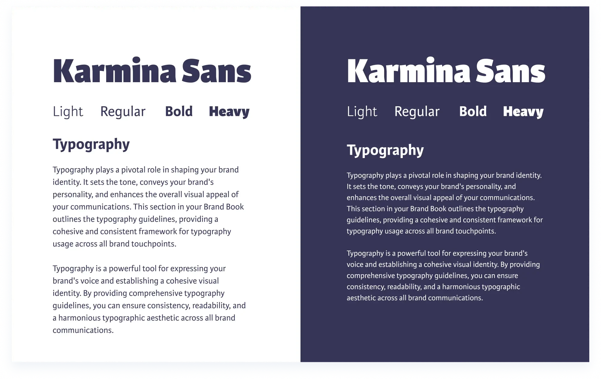 Durant Consulting Typography