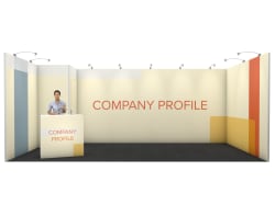 Nova bannerstand bakrom 18 m², 3x6m (bås)