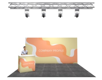 Nova banner stand single wall 20 m², 5x4m