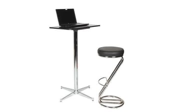 5266 laptop table 65 x45 cm with 5186 bar stool