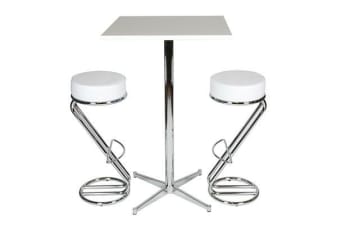 5295 standing table 70 x 70 cm with two 5185 chairs