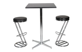5296 standing table 70 x 70 cm with two 5186 chairs