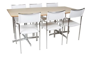 5317 møteromsbord 180 x 75 cm med 6 stk. 5015 stoler