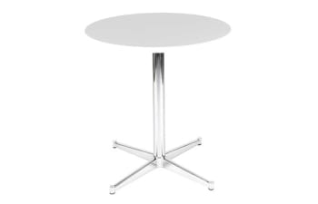 Table, white. ø 70cm, h 76cm