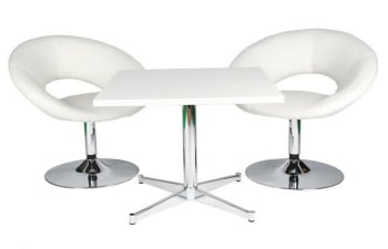 5595 coffe table 70 x 70 cm with two 5215 lounge chairs