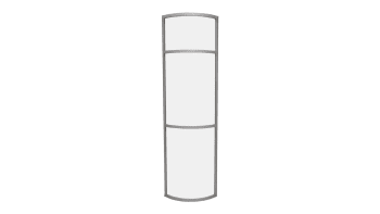 Framework curved, 2,5 x radius 0.5 metres