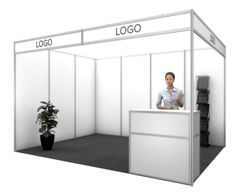 Medinova white 12 m², 3x4m (corner)