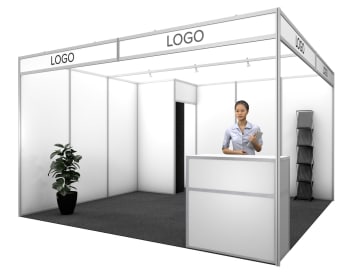 Medinova white 16 m², 4x4m (corner)