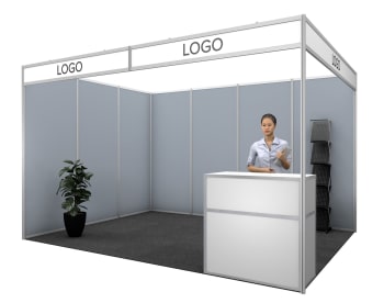 Medinova  coloured walls 12 m², 3x4m (corner)