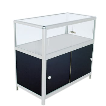 Glasscounter white, 102x52cm h:93cm