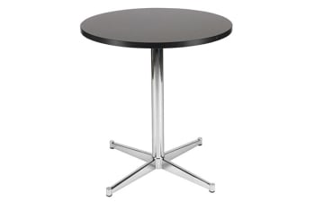 Table, black. ø 70cm, h 76cm