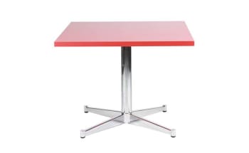 Cofee table, red. 70x70cm, h 55cm