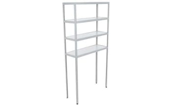 Rack with four shelves, b:102cm, d:30cm, h:204cm