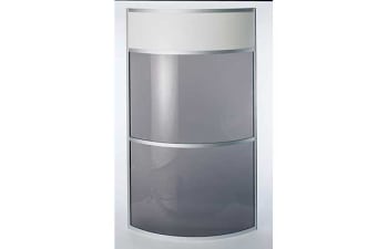 Wall tanned acrylic curved, 2,5 x radius 0,5 metres