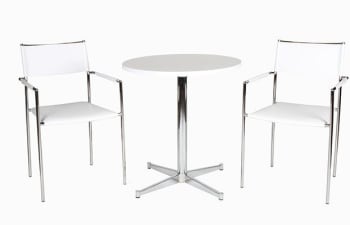 5375 table dia. 70 cm with two 5015 chairs