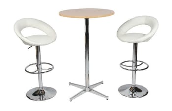 5277 standing table dia. 70 cm with two 5095 chairs