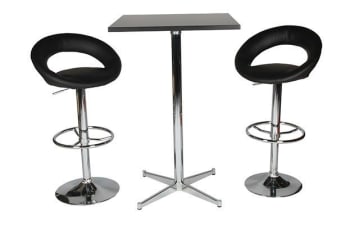 5296 standing table 70 x 70 cm with two 5096 chairs