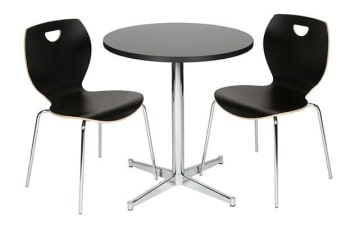5376 table dia. 70 cm with two 5106 chairs