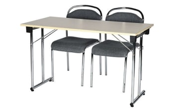 5220 conference table 120 x 60 cm with two 5120 bar stool