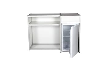 Counter for refrigerator, white, 156x56cm h:104cm