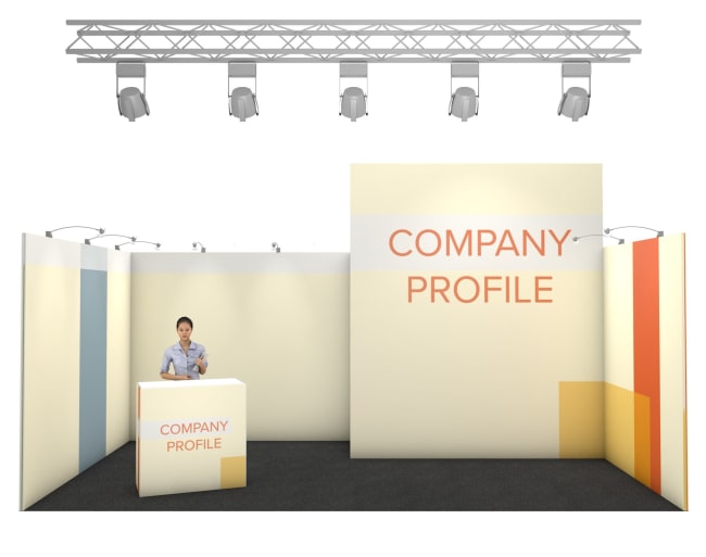 Nova høy bannervegg 18 m², 3x6m (bås)