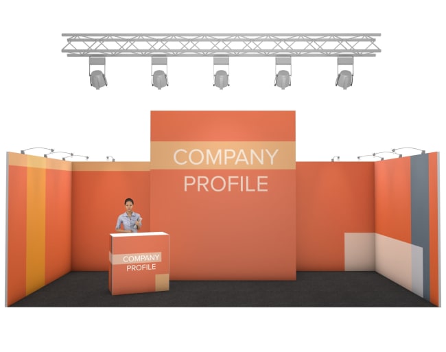 Nova høy bannervegg 21 m², 3x7m (bås)