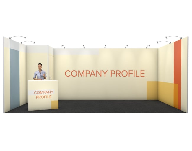 Nova bannerstand bakrom 18 m², 3x6m (bås)