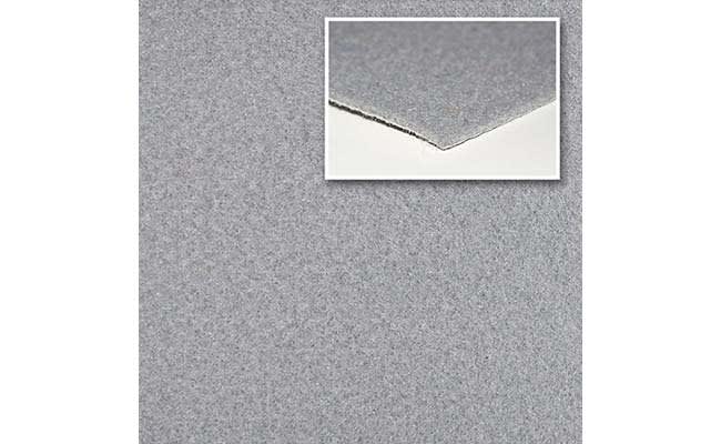 Expo velour grey, with plastic foil