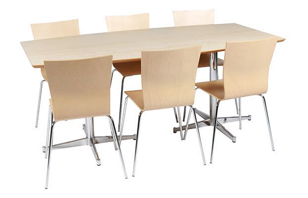 5317 møteromsbord 180 x 75 cm med 6 stk. 5117 stoler