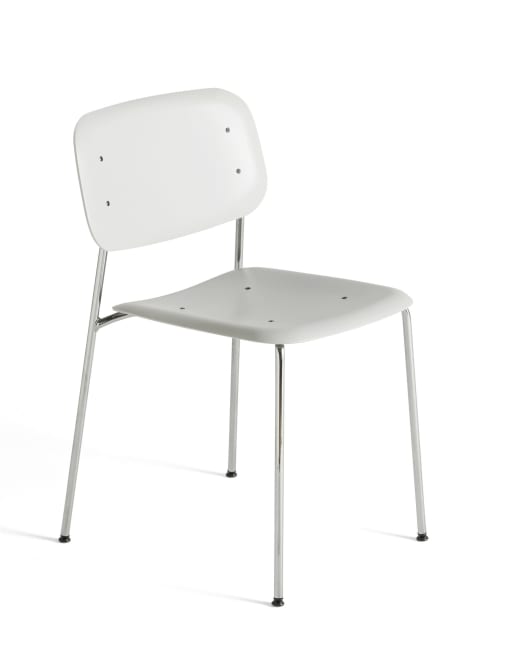 Soft Edge 45 stol, lyse grå