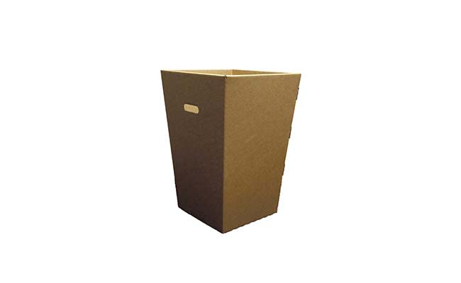 Cardboard waste bin 50l, incl 1 plastic bag