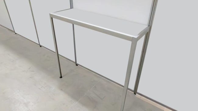 Straight shelf with legs, d:30cm