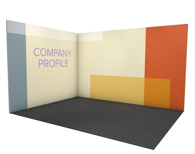 Cloth with print on rented frame 5,5x2,5 m