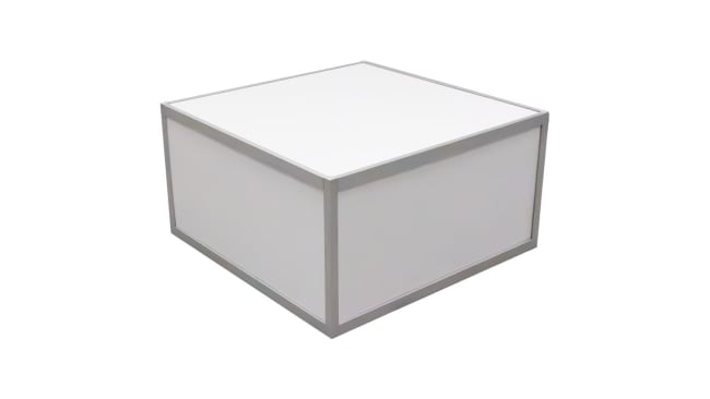 Podium coloured panel, 102x102cm h:54cm