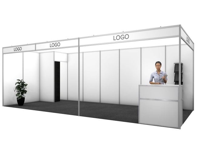 Medinova hvit 21 m², 3x7m (hjørne)