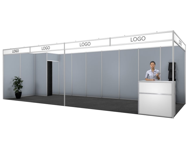 Medinova  fargede vegger 24 m²,3x8m (hjørne)