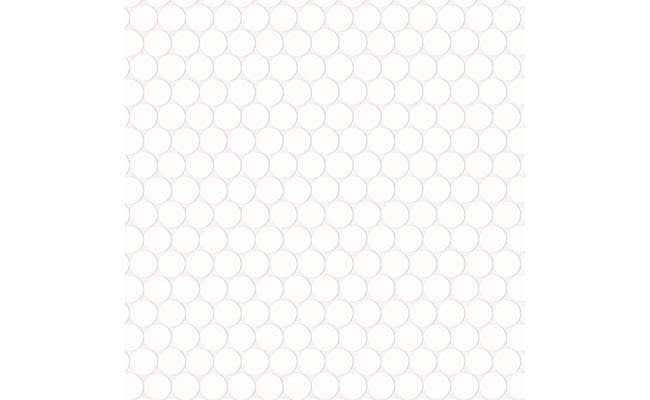 Cusion vinyl with duo dots white, 2m width