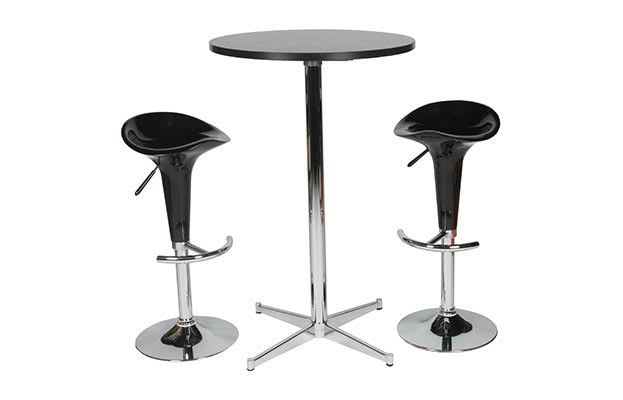 5276 standing table dia. 70 cm with two 5196 chairs