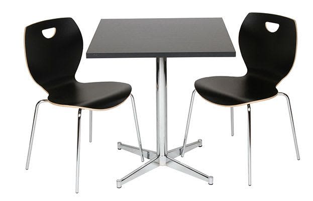 5396 table 70 x 70 cm with two 5106 chairs