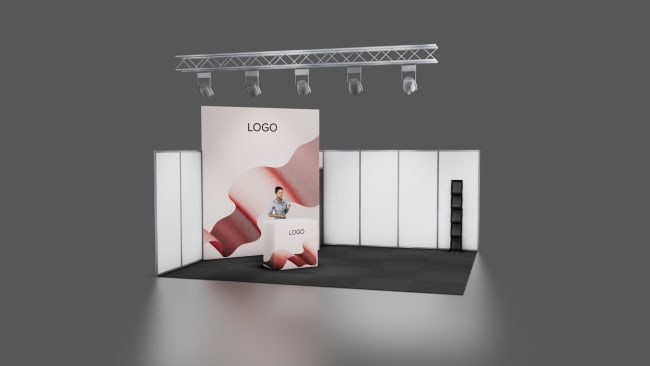 Appearance white walls 30 m², 5x6m(corner)