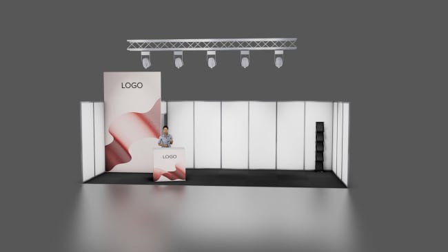 Appearance fargede vegger 24 m²,  3x8m (bås)