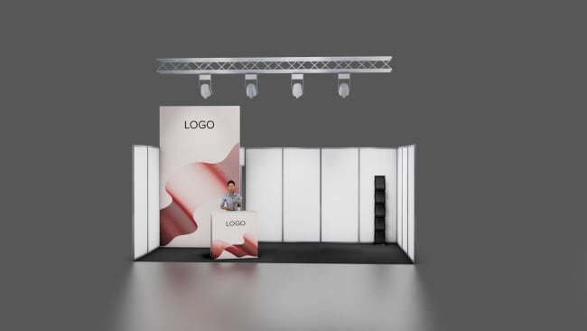 Appearance fargede vegger 18 m²,  3x6m (bås)