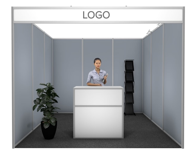 Medinova fargede vegger 9 m², 3x3m (bås)