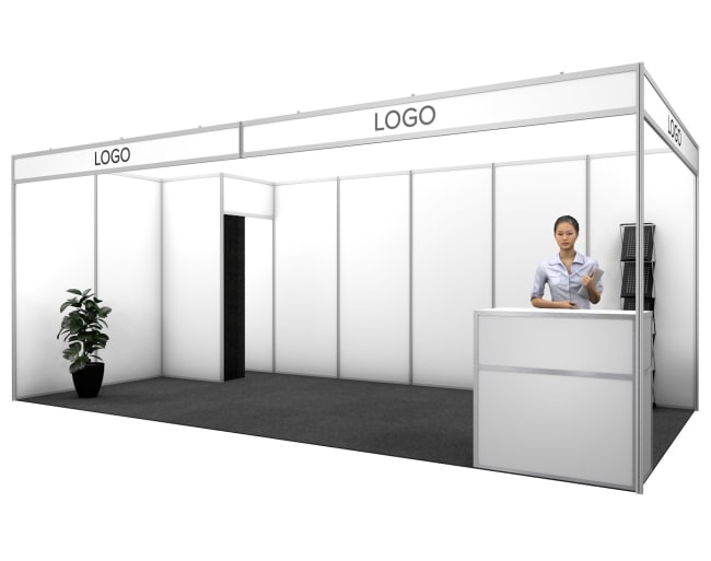 Medinova white 18 m², 3x6m (corner)