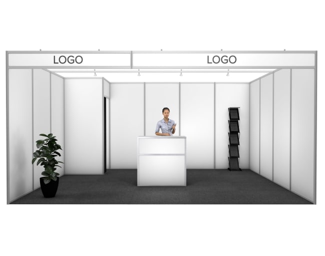 Medinova white 20 m², 4x5m (booth)