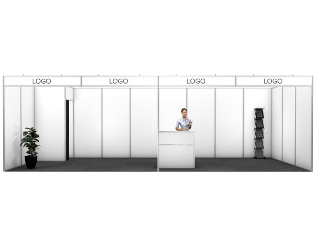 Medinova hvit 24 m²,3x8m bås)