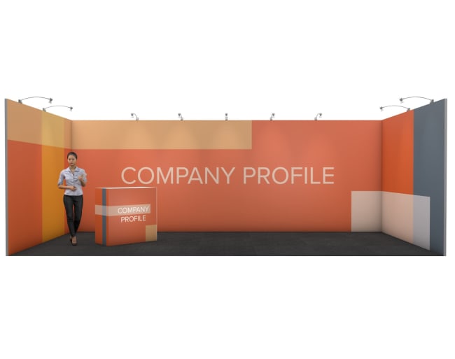 Nova bannerstand 21 m², 3x7m (bås)