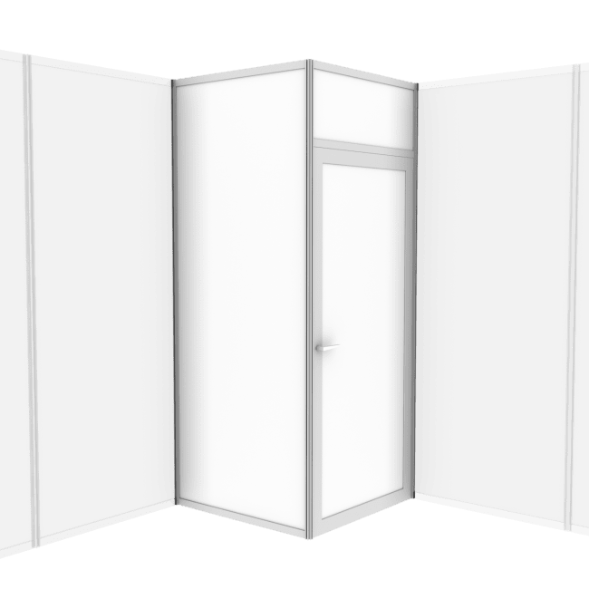 Bakrom 1kvm med dør